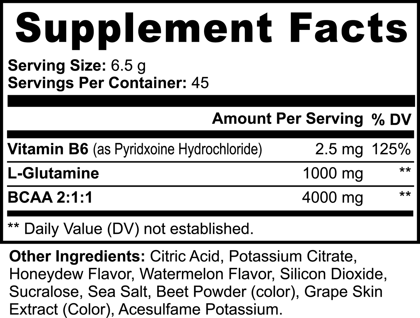 BCAA 2:1:1 - HONEYDEW & WATERMELON