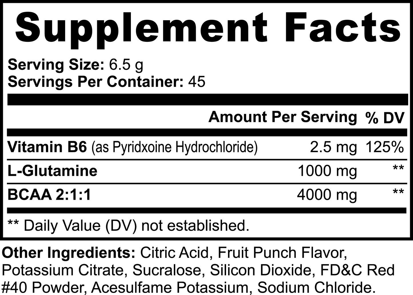 BCAA 2:1:1 - FRUIT PUNCH