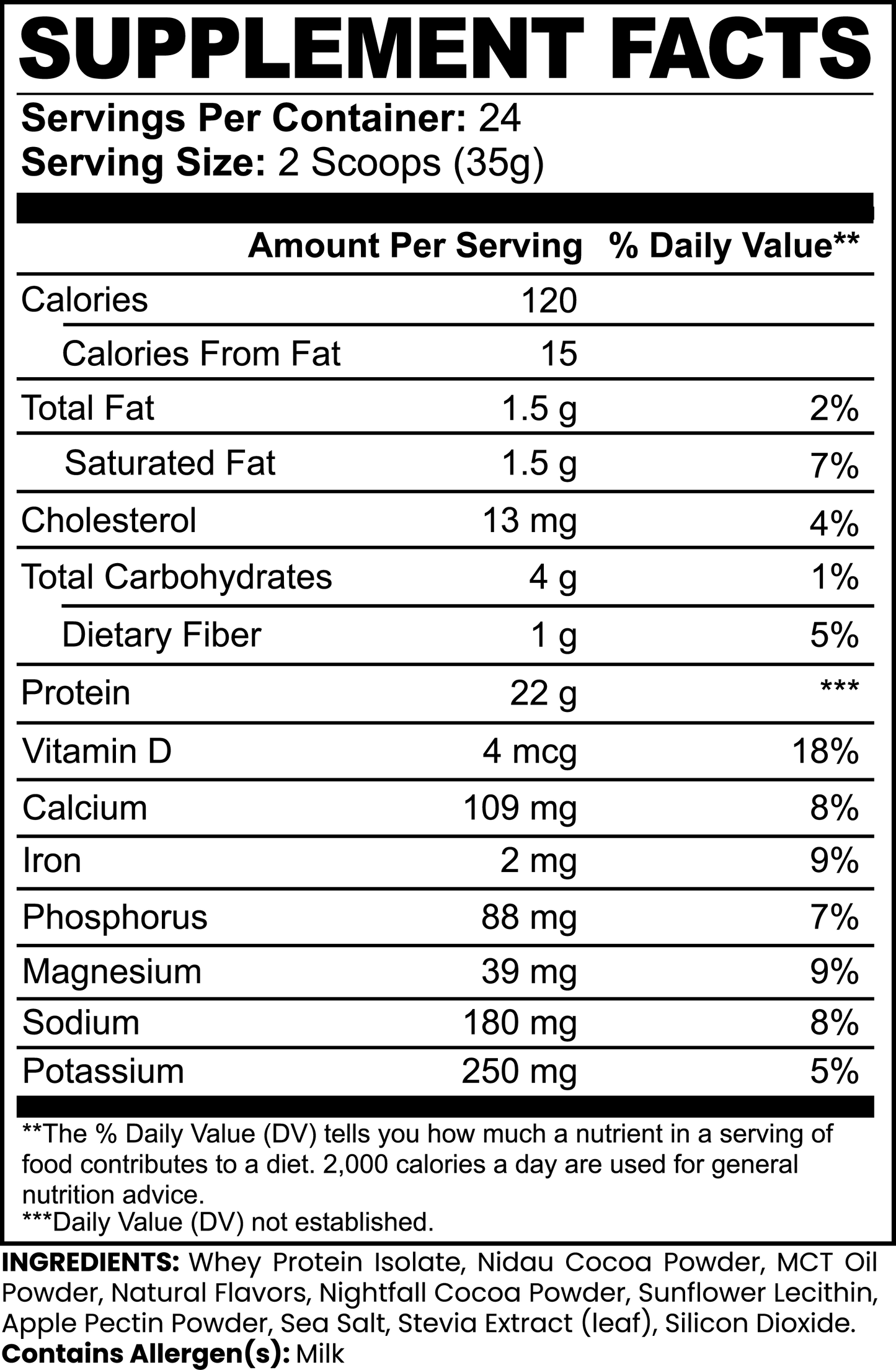 ADVANCED WHEY PROTEIN ISOLATE - CHOCOLATE