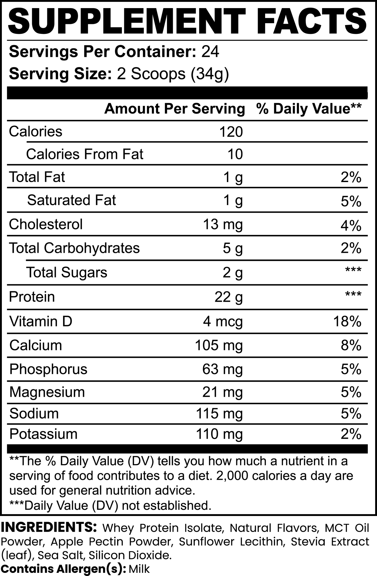 ADVANCED WHEY PROTEIN ISOLATE - VANILLA