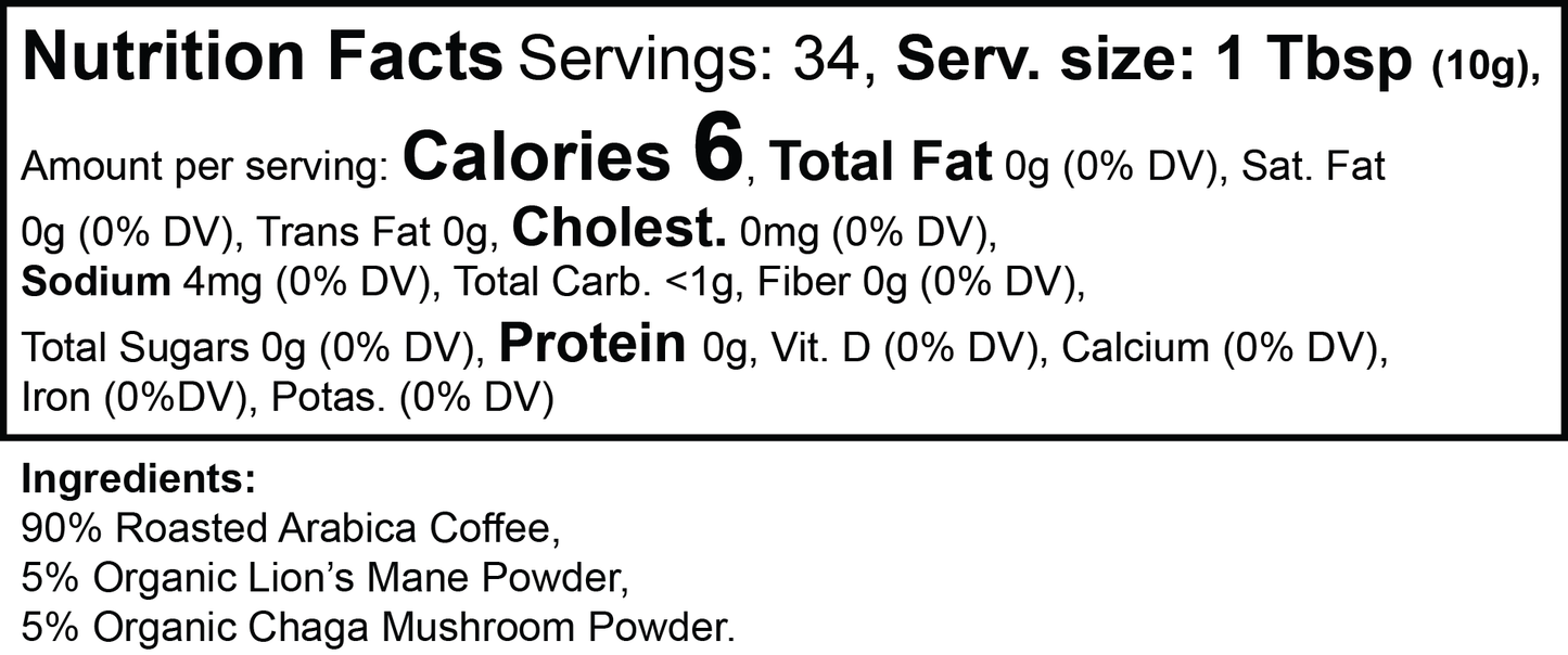 FOCUS MUSHROOM COFFEE - MEDIUM ROAST