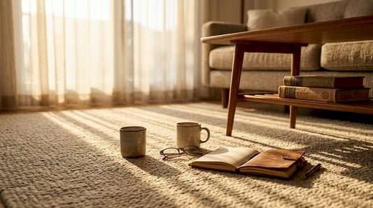 Woman journals during relaxed home wellness ritual