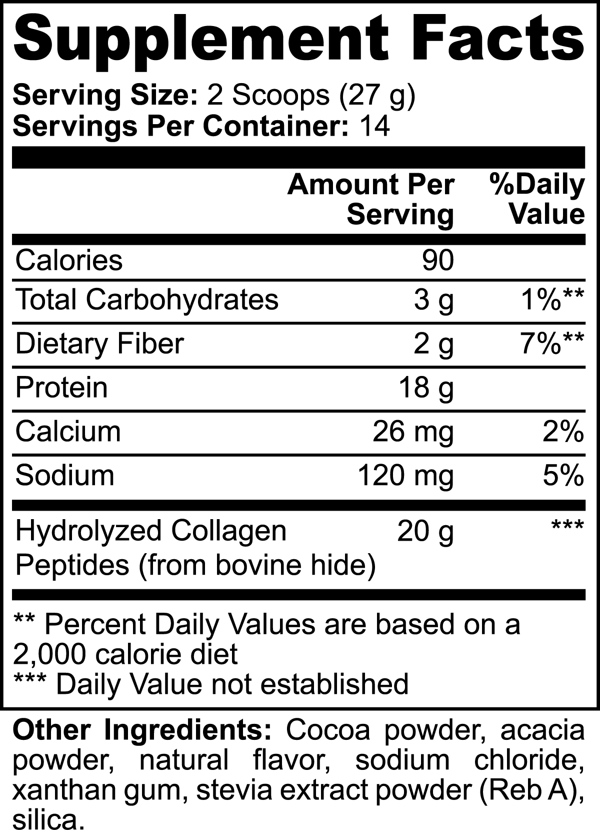 COLLAGEN PEPTIDES - CHOCOLATE