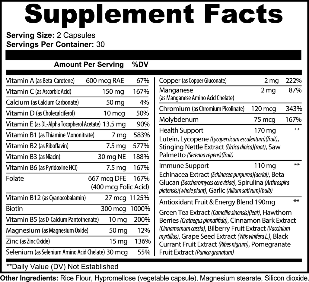 COMPLETE MULTIVITAMIN