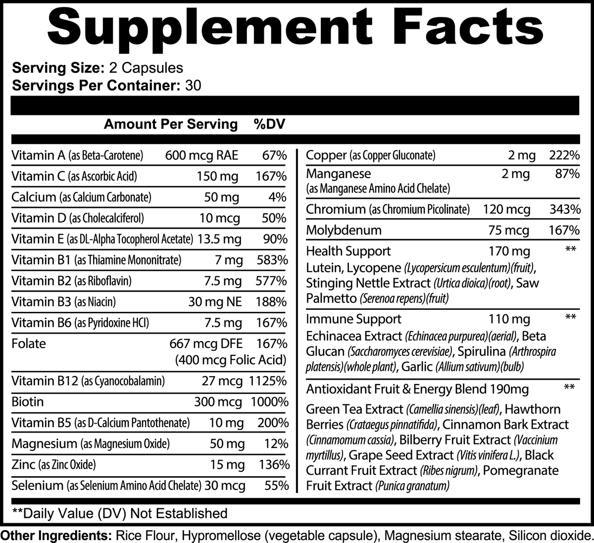 COMPLETE MULTIVITAMIN