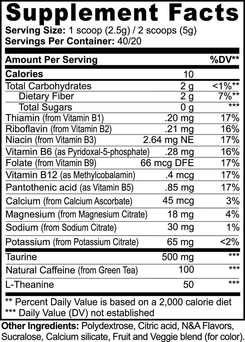 THE JUICE ENERGY POWDER - FRUIT PUNCH
