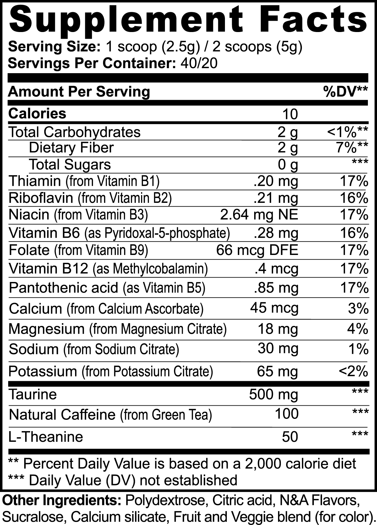THE JUICE ENERGY POWDER - FRUIT PUNCH