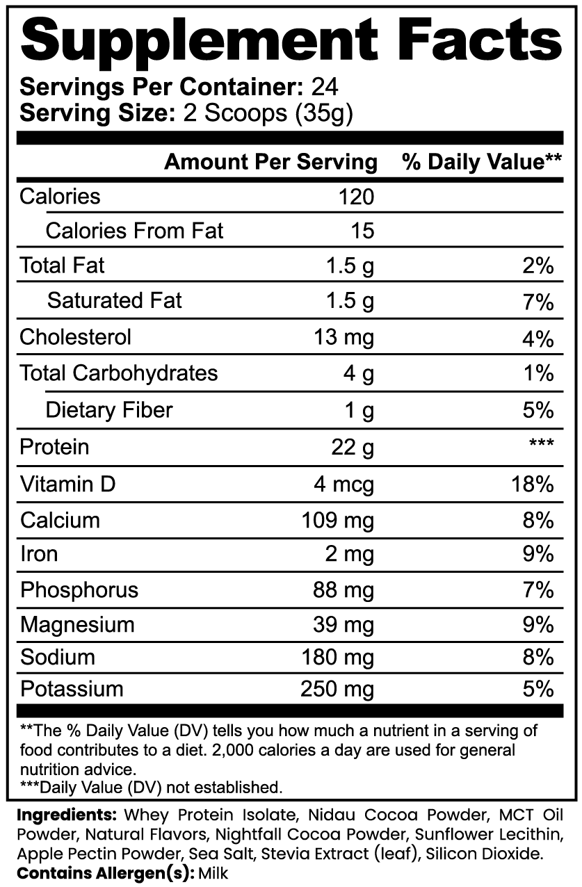 ADVANCED WHEY PROTEIN ISOLATE - CHOCOLATE