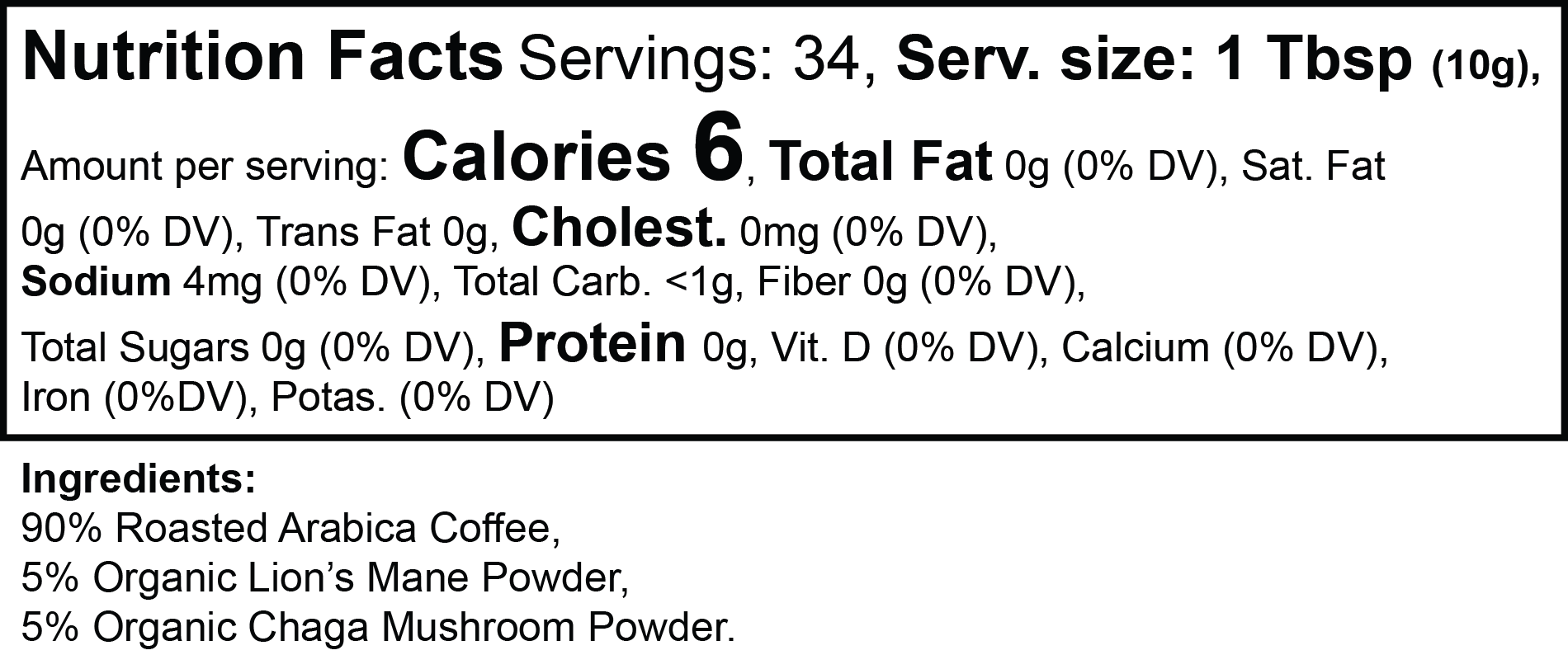 FOCUS MUSHROOM COFFEE - MEDIUM ROAST